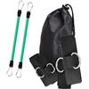 APLVFFZH 2 Pezzi Fascia Resistenza Allenamento Pallavolo Elastico Corda Agile Agilità Kit Portatile TPE Duraturo Adatto a Adulti Ginnastica Club, Verde 40 libbre