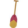 Lljsszr Pagaia Decorativa in Legno per Kayak, Alta 60 Cm, Ideale per Bambini E Bambine, Perfetta per Festival, Spettacoli E Rappresentazioni Teatrali, Rosso Giallo