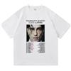 CAFDUE Damiano David Fans T-Shirt Stampata, Retro Harajuku Hip Hop Casual Maniche Corte Unisex Tops(XS-3XL)(1,M)