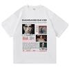 CAFDUE Europa E America Damiano David Fans T-Shirt Stampata, Retro Harajuku Hip Hop Casual Maniche Corte Unisex Tops(XS-3XL)(2,S)