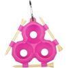 Tdoutop Supporto per Pallina da Golf, Pallina con Moschettone, Think 3 Golf, Rosa Rossa
