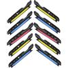 AMUSLESUR Porta Lenza per Pesca 10 Pezzi in Plastico Cuscinetti in Schiuma Accessorio Leggero per Avvolgimento Filo per Attrezzatura da Pesca e Colore Casuale