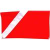 FytStycale Bandiera da Sub Alpha Marker Banner con taffetà di Poliestere E Occhielli Adatto per attività All'aperto in Casa Immersioni Barca Ev, 7 x 4,5 cm