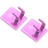 PciDinFo Set di 2 Supporti da Parete per Racchette da Badminton, Ganci in Metallo Portatili, Porta Racchette da Tennis, Ideali per Camera da Letto O Garage, Rosa