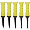 BAYNOPURIN Tee De Golf Tee da Golf in Gomma Flessibile 25 Pezzi, a 360°, 83 mm/3,27 Pollici, Resistente, a Basso attrito, Ideale Multicolore Vibrante(Yellow)