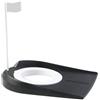 KiBcsLic Coppa da Golf per Allenamento con Bandierina, Attrezzatura per Allenamento di Golf, Portatile per Bambini, Giochi per Bambini E Adulti, Accessorio, Nero