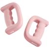 Oshhni Set di 2 Manubri da da 1 kg con Impugnatura Comoda, Ideali per Jogging, Aerobica E Allenamento, Rosa