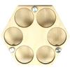 SheerFaring Organizzatore in Legno per Esporre Palline da Golf E per Confezionare Regali, Round 6holes 20x20cm