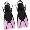 SunsoilGiant 1 Paio da Immersione da Snorkeling Silicone Morbido Adattabili Strap Regolabili Leggere Resistenza Ridotta per Allenamento Nuoto, Rosa, L