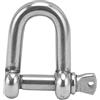 LXWalibrex Gancio a D in Acciaio Inox, Gancio di Ancoraggio con Perno a Vite, Gancio a D in Acciaio Inox 304 con Elevata capacità di carico per Catene, funi, Campeggio all'Aperto e Traino (Mch)