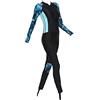 APLVFFZH Muta Subacquea Donna Frontale Cerniera Wetsuit Monopezzo Protezione Nylon Spandex Aderente Manica Lunga Tessuto Elastico Adatto, Viola XL