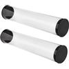 Healeved 2 Pezzi Porta Palline da Golf in Pvc Trasparente, Tubo Cilindrico Rotondo per 5 Palline, per Esposizione a Casa o Campo da Golf