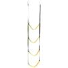 Gralara Corda Barca Portatile Nylon Acciaio Antiscivolo Pieghevole Facile Aggancio Moschettoni Adatta per Kayak Canoa Gommone Pesca Barca Mare, 92cmx32cm