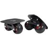 Hellery 1 Paio di Skateboard, Antiscivolo, Portatili, alla Moda, Leggeri, Ideali Come Regalo, Pattini a Rotelle da Strada con Ruote per Scivolare, per, Ruota Nera