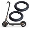 BEAZOOM Camera d'aria 25 x 5,4 cm, confezione da 2 valvole diritte per pneumatici scooter elettrici Ninebot F20 F25 F30 F40