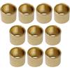 Pegciuho Set di 10 Punte di Coda in Ottone, Punte di Coda per Biliardo Portatili, Cerchi Angolari in Rame per Giochi, attività Complete, 13 Mm Dia