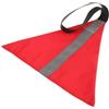 Gralara Bandiera da Viaggio per Kayak E Canoa con Cinghia di Traino, Triangolo rossoVerticale