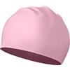 Chatonshen Cuffia da Nuoto in Silicone Impermeabile, Adatta Ad Adulti con Diverse Lunghezze di Capelli, Nero