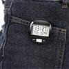 Zerodeko Contapassi Portatile Clip On Nero Sensore di Movimento Preciso e Pulsanti Grandi in Plastica per Attività Outdoor e Monitoraggio Giornaliero