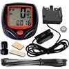 Generico Contachilometri contachilometri cicli - Motori contachilomeetri con display LCD impermeabile durevole, contachilomeetri portatile per ciclismo | Contatore con display LCD, computer da ciclismo imperme
