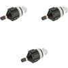 CFCMZTZPED Adattatore for pompa for paddle board da 1-4 pezzi - for valvola dell'aria for barca a remi in nylon for gonfiabile for kayak(Black-1pcs)