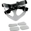 Homyl Maschera Protettiva Naso Basket con Fasce Elastiche Paranaso PC Anticollisione Leggero Schermo Facciale Regolabile con Pads Protettivi Copertura Super, Imbottito Bianco