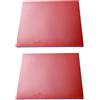 ZYIHNIRB 2 Racchette da Pong in Gomma, per Interni, Donne, Uomini, Esterni, Accessori Sportivi di Ricambio, Rosso