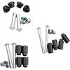Whychstore Boccola di montaggio ammortizzatore posteriore per bicicletta, hardware in metallo per ammortizzatore HLT-100, 24L/52L/68L nero