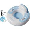ZYIHNIRB Tubo da Neve Gonfiabile per Giochi Invernali Slitta Resistente con Pompa E Corda Materiale PVC Antifreddo Facile da Conservare Adatto a Sport sulla Ne, Blu