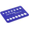 Lljsszr Calibro per Punta della Stecca da 8,5 Mm a 15 Mm, Portatile, in Acrilico, Robusto, per Biliardo, Compatto, Strumento di Misurazione per La Dimensione, Blu