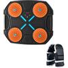 Folpus Music Boxing Machine per Allenamento Fitness Pad Intelligente da Muro Tappetino Pugilato Reattivo Bersaglio Regolabile Musicale in Materiale Durevole, Nero Senza Guanti