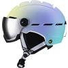 Fonowx Casco da con Occhiali Integrati Casco Snowboard Casco Protezione Regolabile Materiale PC Design Antishock Adatto per Ciclismo Pattinaggio, M