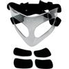 Fxzqgnh Maschera Protettiva Naso Basket Fascia Elastica Regolabile Paranaso Leggero E Traspirante Schermo Facciale Anticollisione con Pads Inclusi Cope, Imbottito Nero