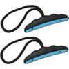 Ysyqkn 2 Maniglie per Kayak con Cordino, Sottili, Robuste, Maniglie di Ricambio, Maniglie Portatili, Maniglie per Il Trasporto di Canoe per Spiaggia, Pagaiat, Nero Grigio