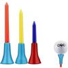 BAYNOPURIN Tee De Golf T-Shirt da Golf con Cuscino in Gomma di Colore Casuale 30 Pezzi Che praticano for Golfisti 3 Dimensioni(56mm 30pcs)