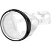 Fonowx Maschera Subacquea Ampia Occhiali Nuoto Sub Maschera Snorkeling Vetro Antifog Silicone Morbido Regolabile Impermeabile Adatta per attività, Bianco Nero