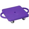 Chatonshen Monopattino con Maniglie, Quadrato, Portatile, 30 Cm, Monopattino Sedersi per Palestra, Giardino, attività al Chiuso E All'aperto, Parco Gi, Orangina