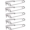 Generic Facile e Veloce Scatto con Esca, Comoda Fibbia Sospesa in Acciaio Inossidabile per la Pesca al Surf, Clamp/Holder a Scatto Lungo da 5 Pezzi (2.6 * 100MM)