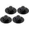 IDEANATEGRATE Supporto Motore Kayak in PVC Nero 4pezzi Kit Staffa per Barca Gonfiabile e Canoa Design Versatile e Installazione Facile