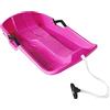 Jiuvaso Maniglie di Corda Portatili per Slitta da Snowboard, Slitta da Neve Resistente per Accessori da Snowboard, Rosa