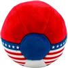 Generico Patriottico - Giocattolo In Cotone Riempito Con Di Sabbia Da 6 Cm (1 Pezzo) | Pallone Da Calcio Patriottico A Stelle E Strisce, Da Giocoleria Traspirante Per Principianti, Giochi All