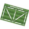 Lljsszr Tappetino da Allenamento di Calcio, Tappetino per Il Perfezionamento del Calcio per Bambini, Pratico Tappetino Antiscivolo per Prato, Tappetino da all, 50cmx80cm