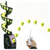 Generic Macchina Lanciatrice di Tennis con Telecomando, Macchina da Servizio Automatica, può Contenere 33 Palline da Tennis, Adatta per Pratica E Allenamento with Stand