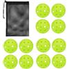 TUXCAXI Palline da Pickleball Luminose per Esterni con Luce per Un Gioco Notturno Migliorato, Regalo per Gli Amanti del Pickleball e Utilizzabili a Lungo. 40 Fori LED da 74 mm