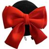 APLVFFZH Copricasco da Morbido Invernale per Sport all'Aria Aperta, Fiocco Decorativo per Casco da, Cappello Lavorato a Maglia per, Snowboard, Nero E Rosso