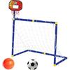 TUXCAXI 2 in 1, canestro da basket, porta da calcio, attrezzatura leggera che consente di praticare sport divertenti ovunque e in qualsiasi momento, aiuta a coltivare la