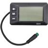 ReachMall Display LCD per bici elettrica, GD01 5 pin per bici elettrica da 24 V/36 V/48 V, tachimetro impermeabile con retroilluminazione per controller JN