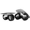 APLVFFZH 1 Paio Board Skates Pattini Scorrevoli Split Portatili Skateboard Ruote Antiscivolo Alluminio Durevole Adatto per Principianti Adulti, Ruote Rosse Nere