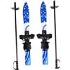 Zxpjkyu 2 Pezzi per Bambini Piastre Scarponi Regolabili Attacchi Stabili Materiale Solido Adatti a Sport Invernali Bambini Avventure sulla Neve, Blu