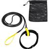 SunsoilGiant Cintura di Resistenza per Il Nuoto, Fascia Elastica di Resistenza per Il Nuoto, Imbracatura, Cintura Professionale Resistente, Piccolo Tiro di 6 M Giallo